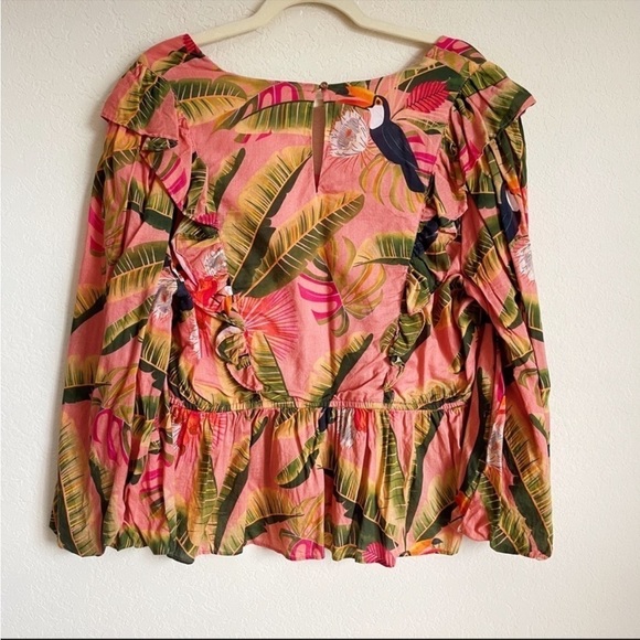 FARM Rio Yasmine Ruffled Blouse Peplum Bird Top
Anthropologie - Picture 4 of 5